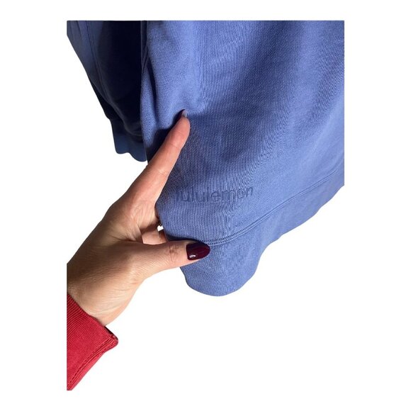 Lululemon Perfectly Oversized CrewWild Indigo-sz approx. Medium - Picture 8 of 8